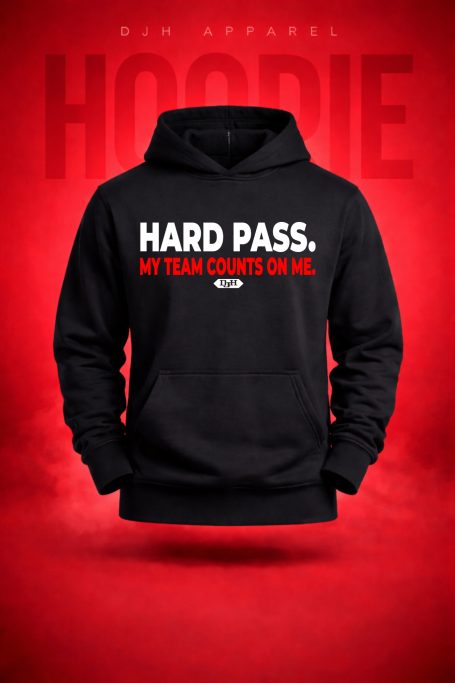 Hard Pass Black Hoodie
